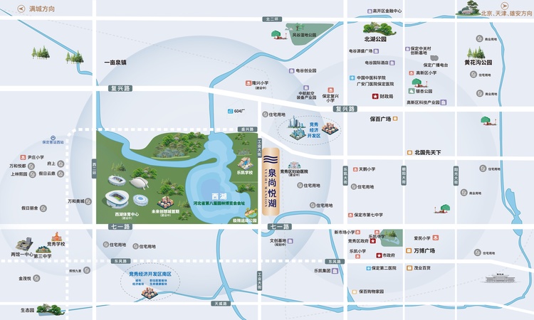 泉尚悦湖交通图