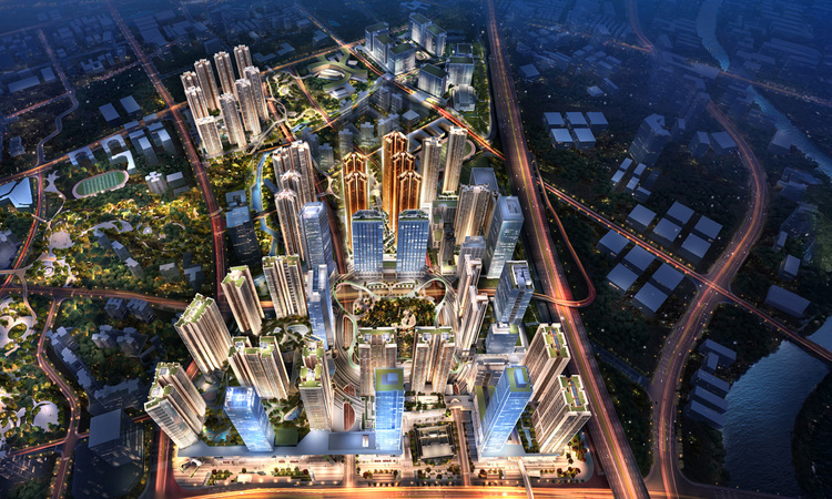 鸿荣源CITY X 观城效果图