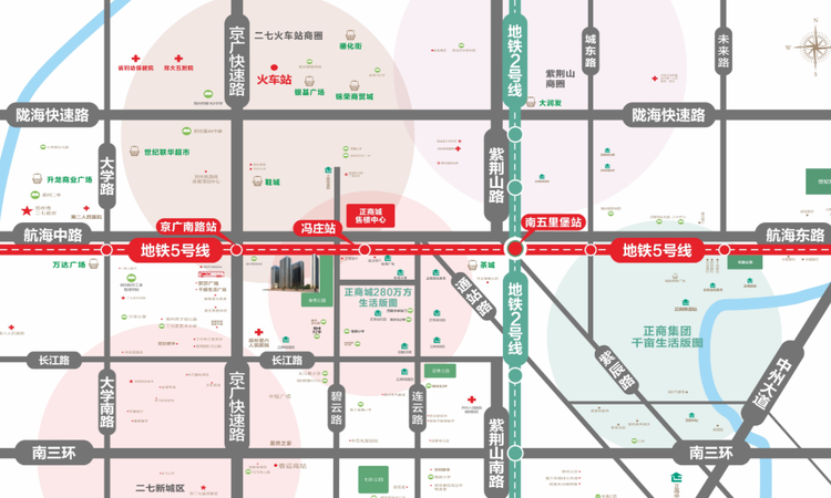 正商航海铭筑交通图