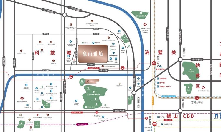 泉山雅境交通图