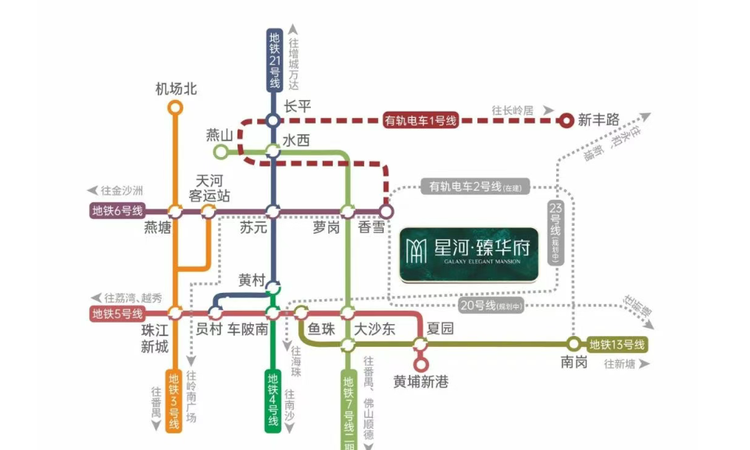 星河臻华府交通图