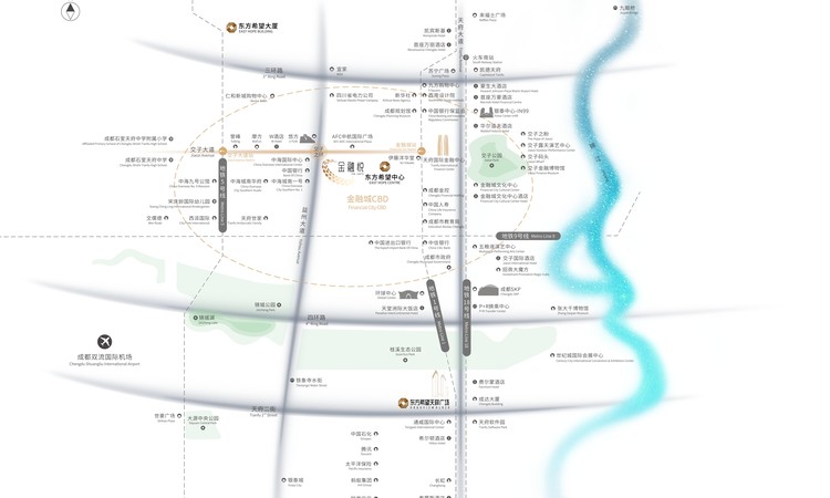 东方希望中心金融悦交通图