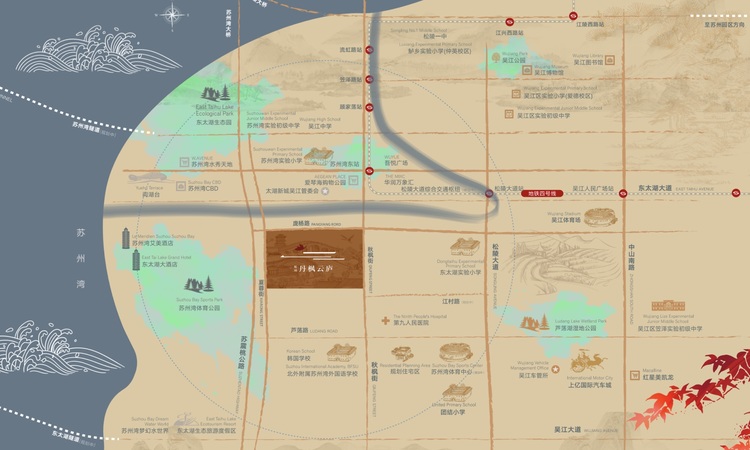 丹枫云庐交通图