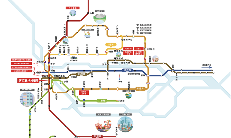 万科·理想花地·瑧园交通图