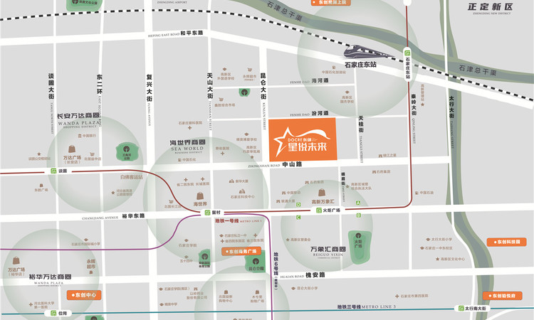 东创星悦未来交通图