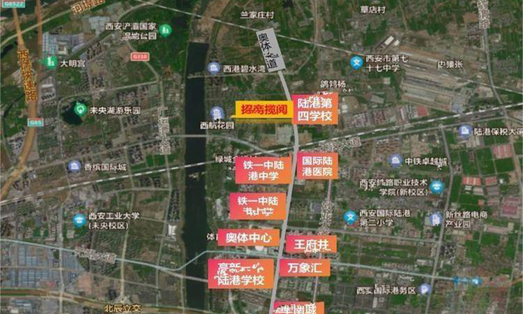 招商揽阅交通图