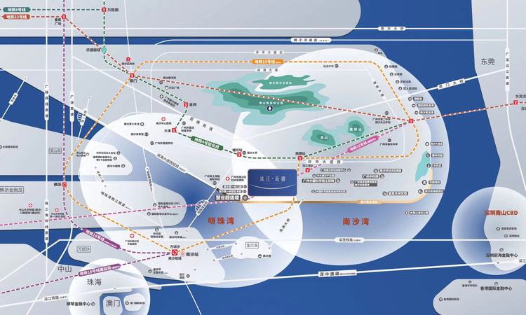 珠江海御交通图