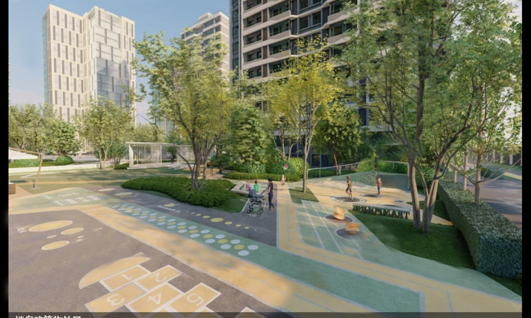 陕建崇文朗樾实景图