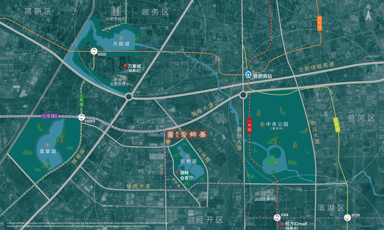 皖投云锦台交通图