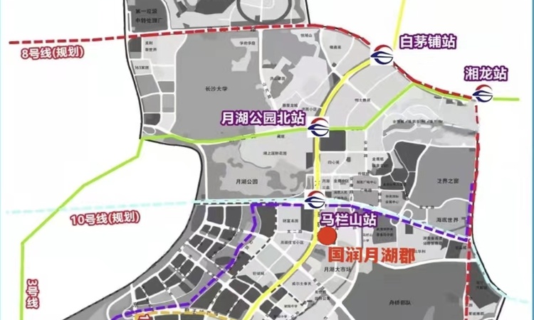 国润月湖郡交通图