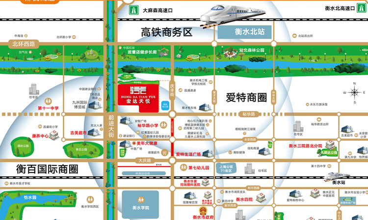 宏达天悦交通图