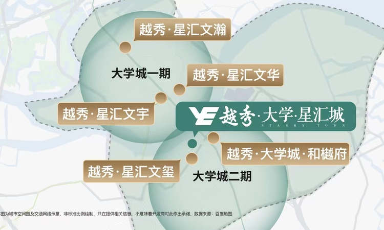 越秀·大学城·和樾府交通图