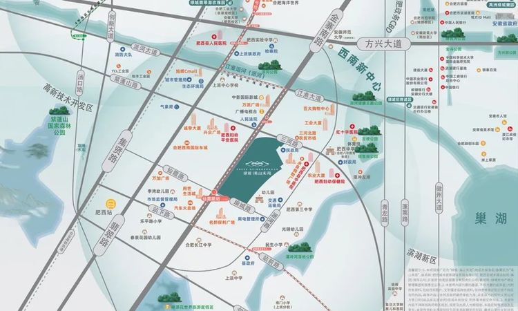 绿城溪山禾苑周边配套图