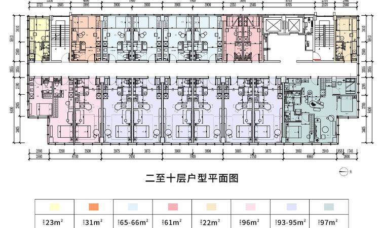 金科·湾心壹号楼层平面图