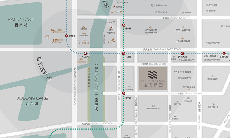 璀璨璟园交通图