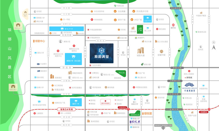 紫薇满堂里交通图