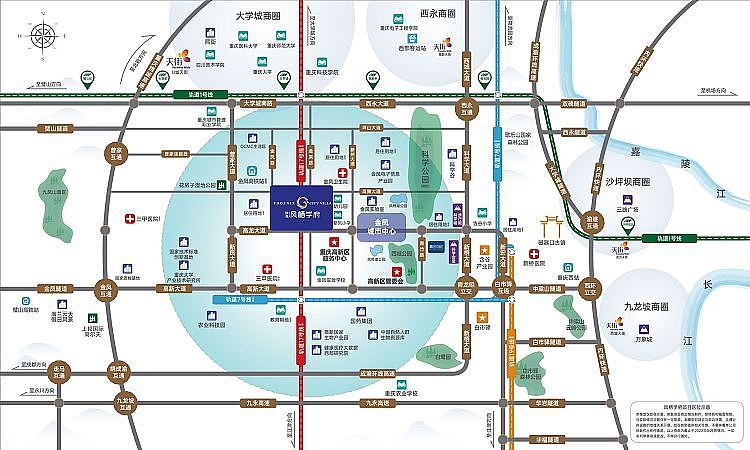 陕建凤栖学府交通图