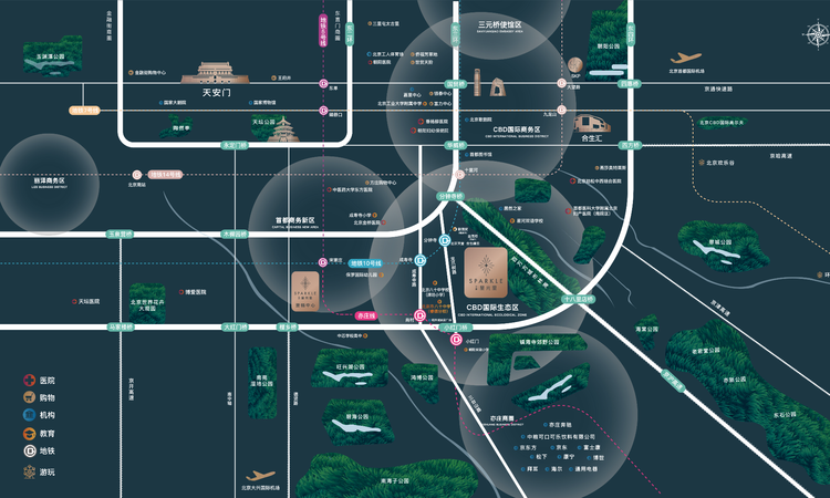 中建星光里交通图