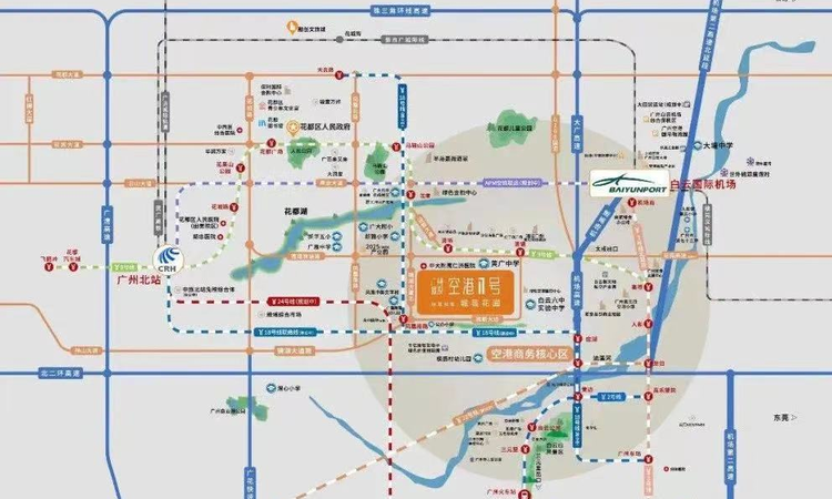 广州城投·空港1号交通图