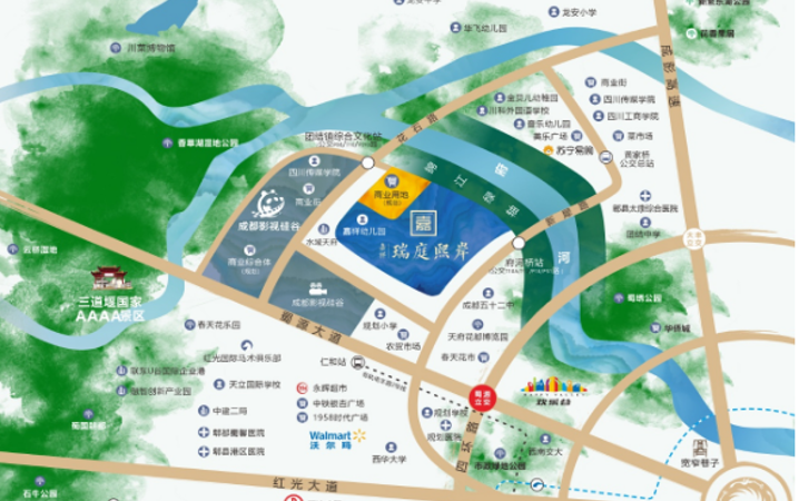 嘉祥瑞庭熙岸交通图