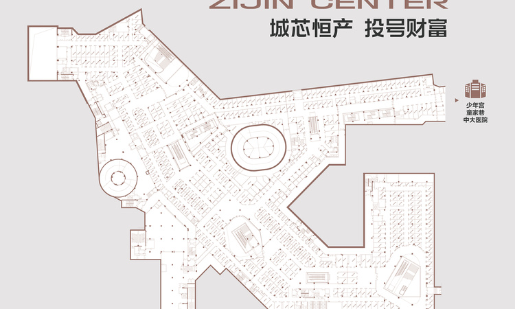绿地紫金中心楼层平面图