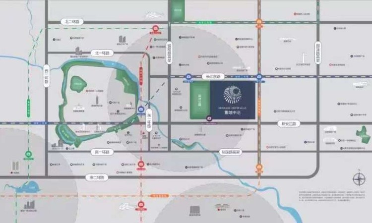 置地中心交通图