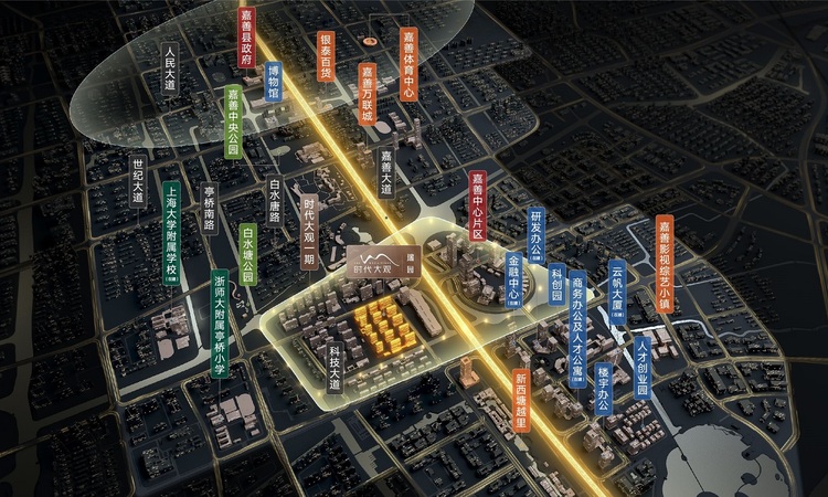  时代大观二期交通图