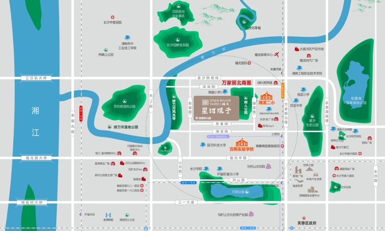 福天·星河院子交通图