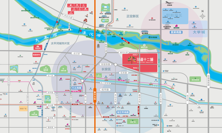 花海十二城交通图