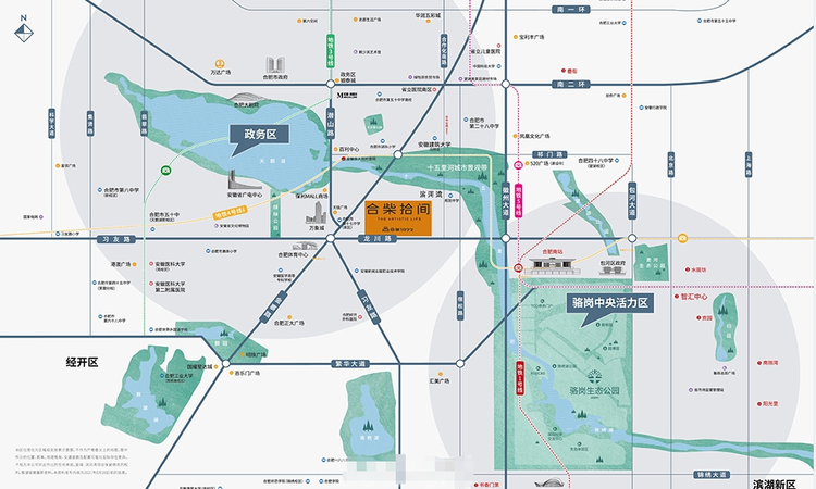 合柴拾间交通图