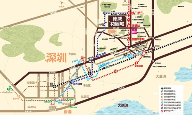 德威花园交通图