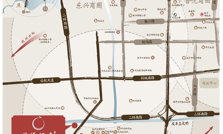 鸿翔凤语江南交通图