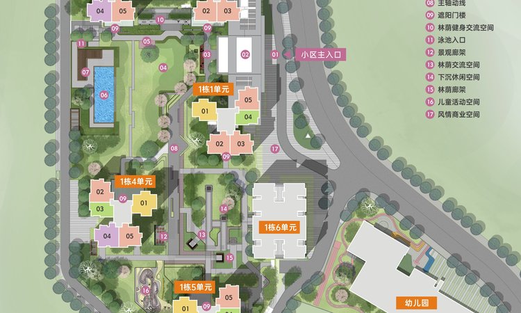 紫和嘉园楼层平面图