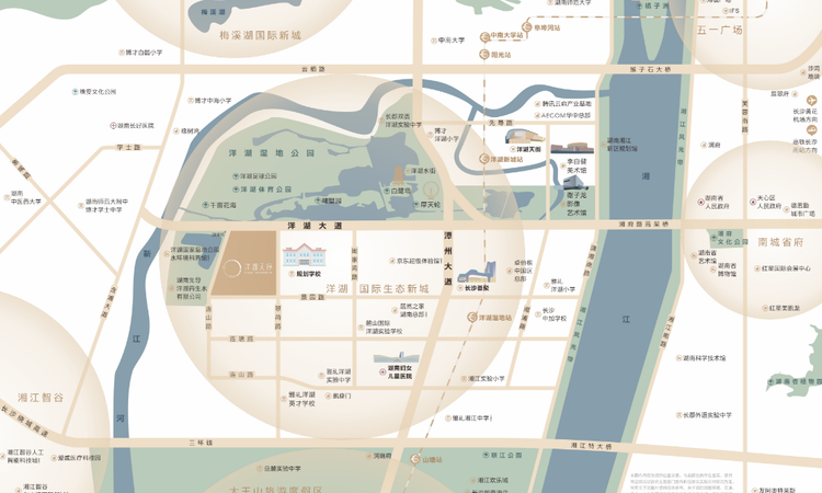 洋湖天序交通图