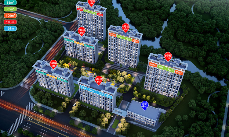 兴桐·佰俊学府效果图