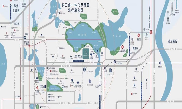 蓝城汾湖桃花源交通图