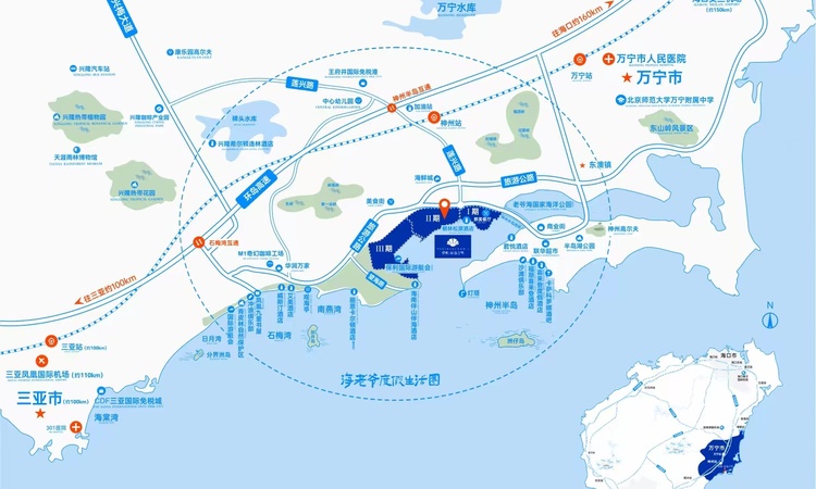 保利半岛1号交通图
