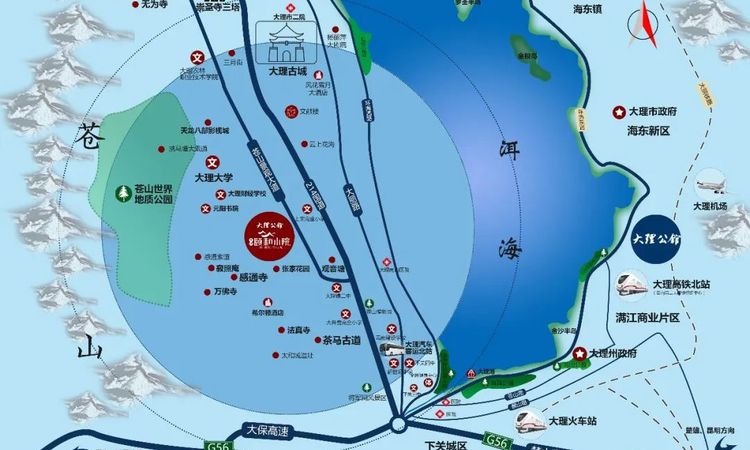 大理公馆交通图