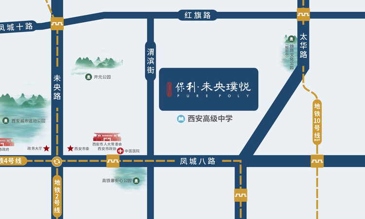 保利未央璞悦交通图