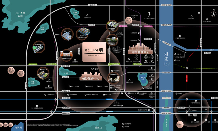 招商蛇口江山境交通图