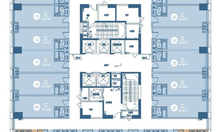 新锐中心楼层平面图