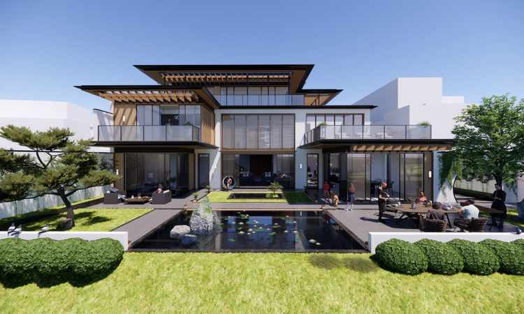 湖亭望月效果图