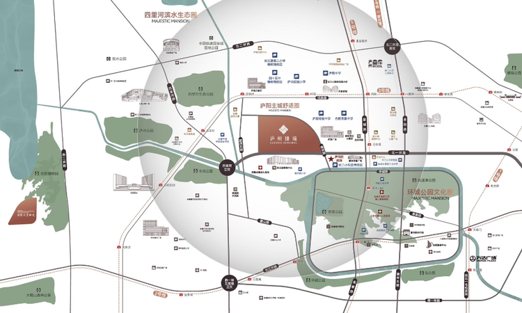 招商庐州臻境交通图