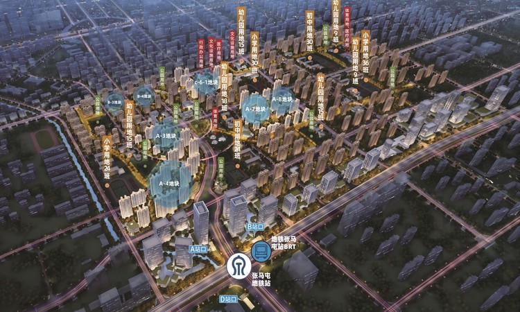 中建蔚蓝之城周边配套图