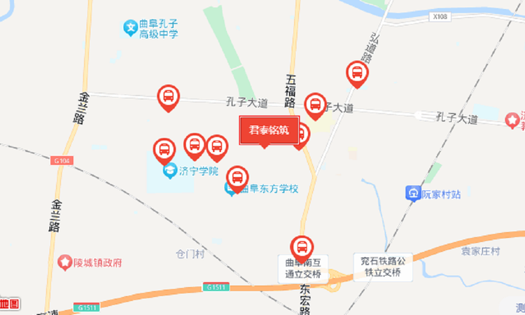 君泰铭筑交通图