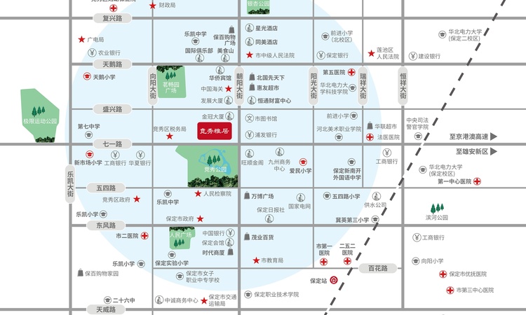 竞秀雅居交通图