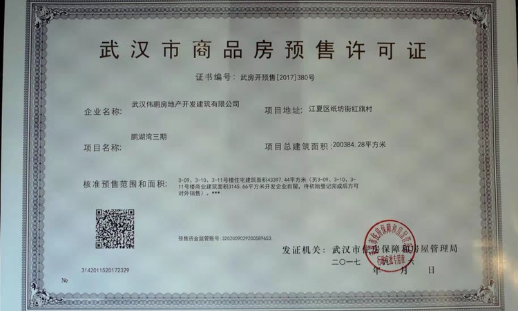 鹏湖湾楼盘证照