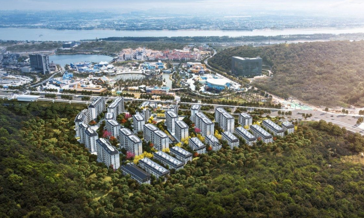 中国铁建·梦想·龙隐台施工进度图