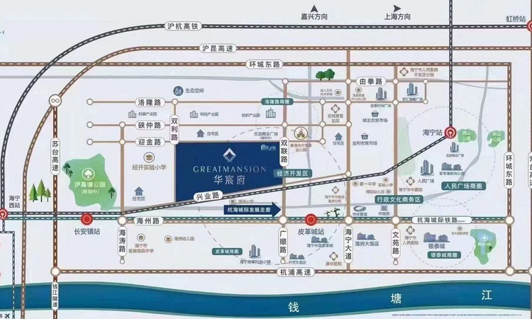 金地华宸府交通图