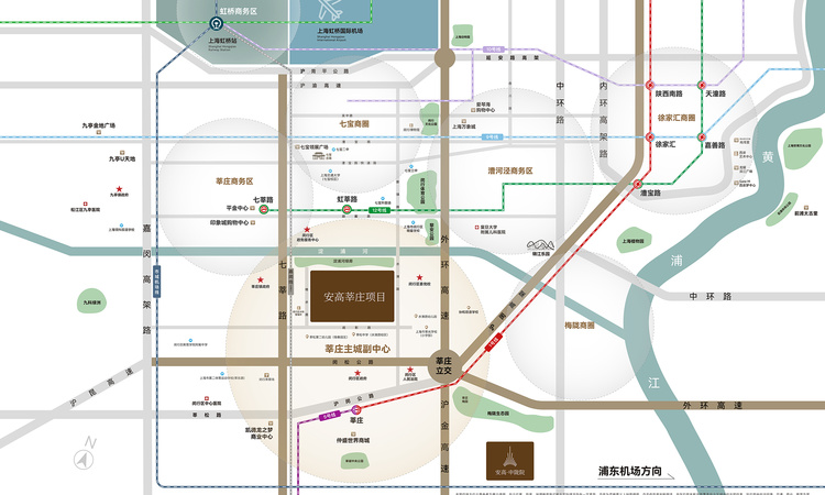 安高海印华庭交通图